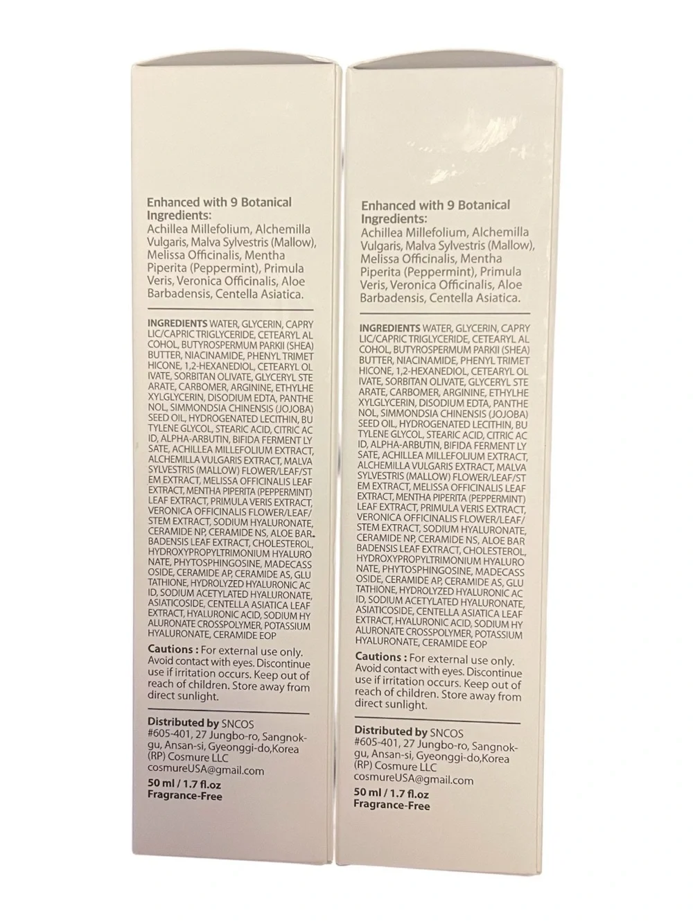 Enhuyde Melarive Cream Improve Skin Tone Deep Hydration 2 Tubes Korea Made